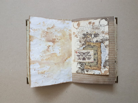 Journal A 5 "Golden Butterflies" // handgemacht von Melly