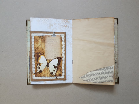 Journal A 5 "Golden Butterflies" // handgemacht von Melly