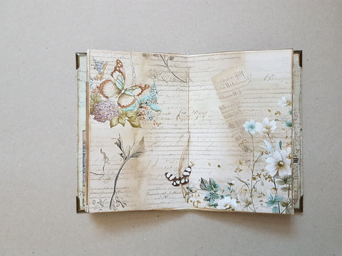 Journal A 5 "Golden Butterflies" // handgemacht von Melly