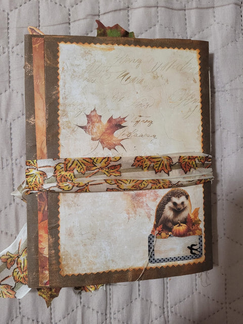 DIN A5 Journal "Herbstdrachen" gelb // handgemacht von Betty