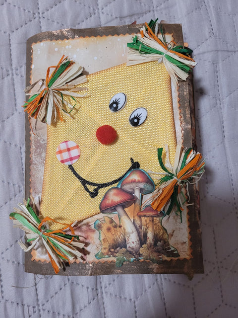 DIN A5 Journal "Herbstdrachen" gelb // handgemacht von Betty