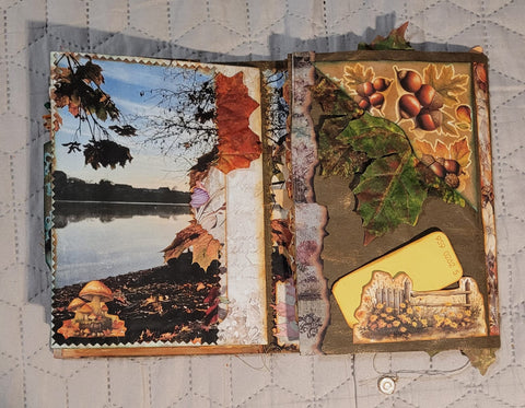 DIN A5 Journal "Herbstdrachen" gelb // handgemacht von Betty