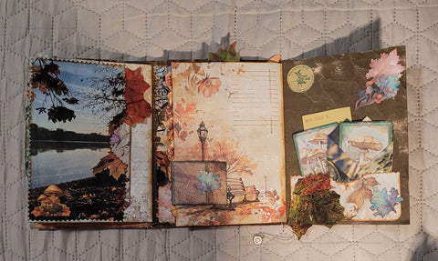 DIN A5 Journal "Herbstdrachen" gelb // handgemacht von Betty