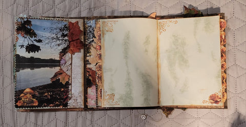 DIN A5 Journal "Herbstdrachen" gelb // handgemacht von Betty