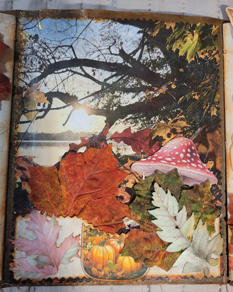 DIN A5 Journal "Herbstdrachen" gelb // handgemacht von Betty