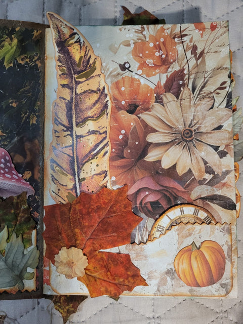 DIN A5 Journal "Herbstdrachen" gelb // handgemacht von Betty