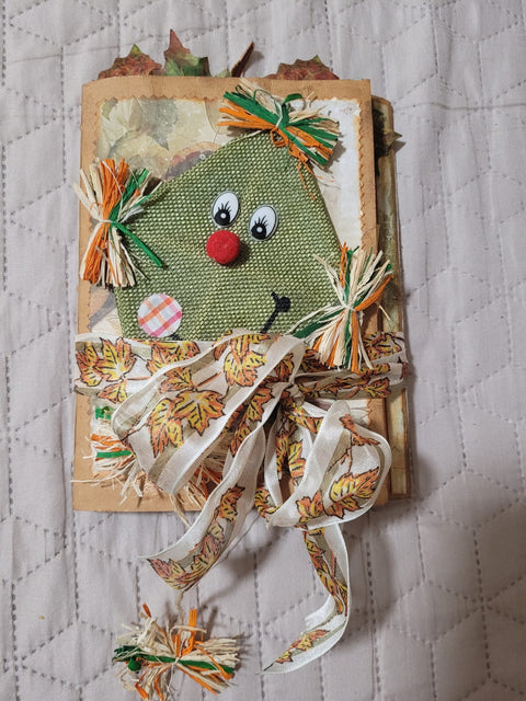 DIN A5 Journal "Herbstdrachen" grün// handgemacht von Betty