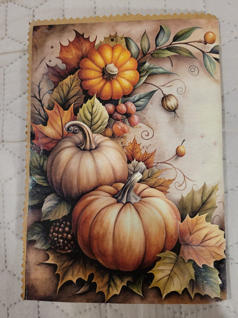 DIN A5 Herbstjournal "Kürbis" // handgemacht von Betty