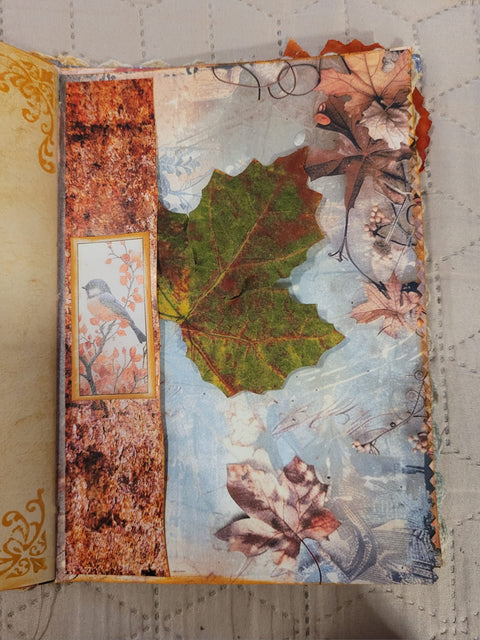 DIN A5 Journal Herbstjournal "Häuser 1" // handgemacht von Betty