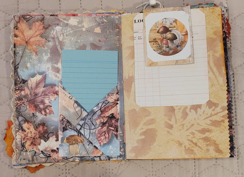 DIN A5 Journal Herbstjournal "Häuser 1" // handgemacht von Betty