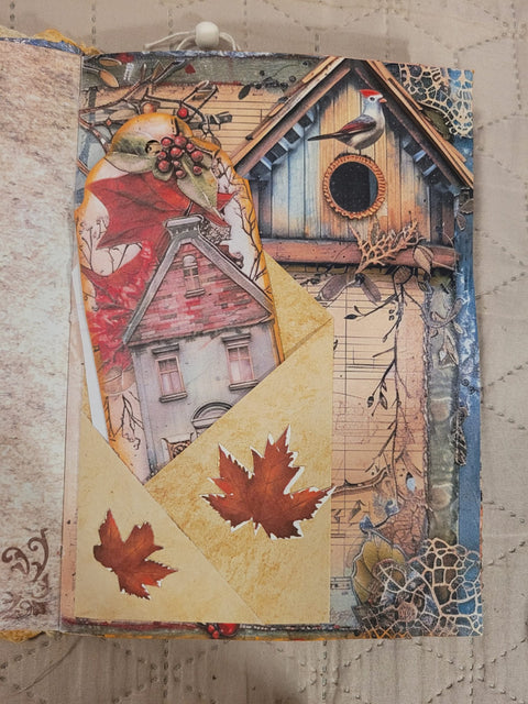 DIN A5 Journal Herbstjournal "Häuser 1" // handgemacht von Betty