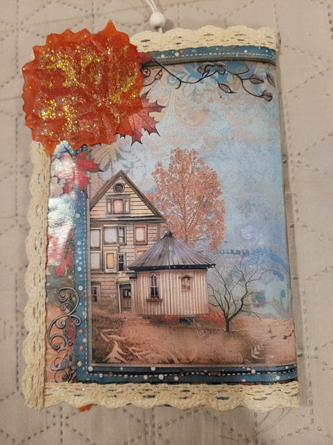 DIN A5 Journal Herbstjournal "Häuser 1" // handgemacht von Betty