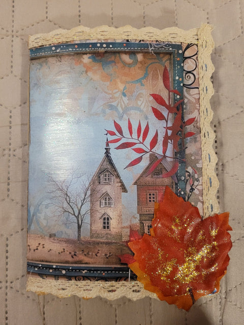 DIN A5 Journal Herbstjournal "Häuser 1" // handgemacht von Betty