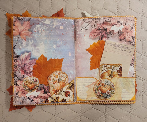 DIN A5 Journal Herbstjournal "Häuser 2" // handgemacht von Betty