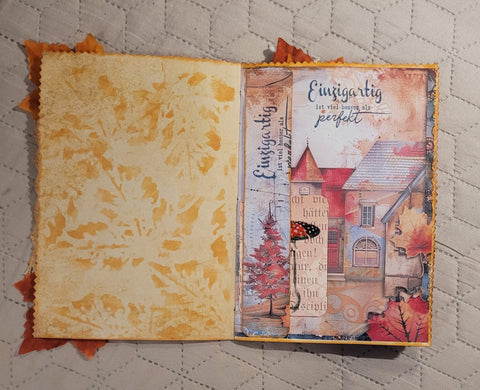 DIN A5 Journal Herbstjournal "Häuser 2" // handgemacht von Betty