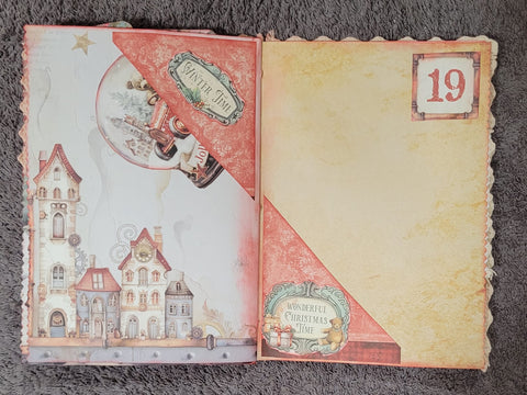 DIN A5 "Adventskalender" - Journal (1) // handgemacht von Betty