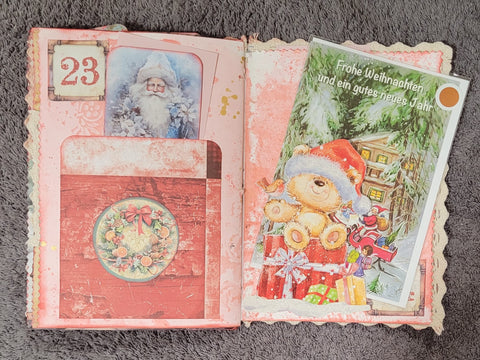 DIN A5 "Adventskalender" - Journal (1) // handgemacht von Betty