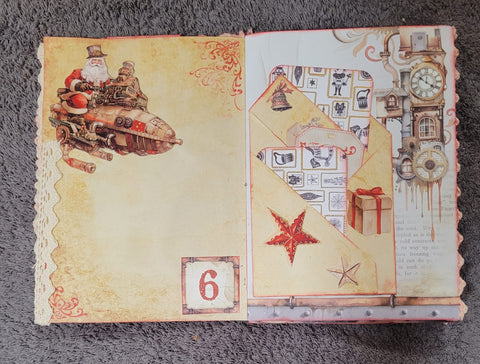 DIN A5 "Adventskalender" - Journal (1) // handgemacht von Betty