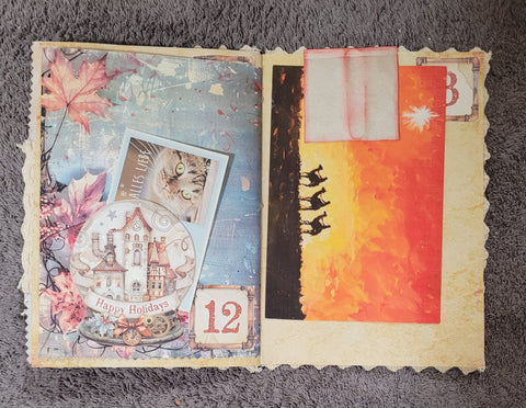 DIN A5 "Adventskalender" - Journal (2) // handgemacht von Betty