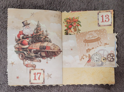 DIN A5 "Adventskalender" - Journal (2) // handgemacht von Betty