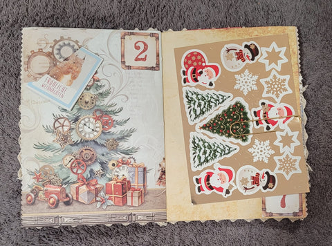 DIN A5 "Adventskalender" - Journal (2) // handgemacht von Betty