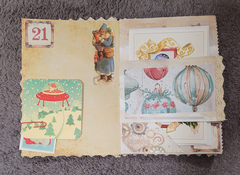 DIN A5 "Adventskalender" - Journal (2) // handgemacht von Betty