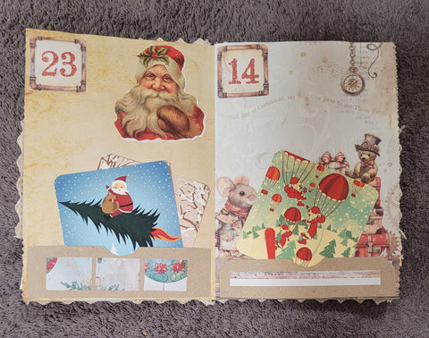 DIN A5 "Adventskalender" - Journal (2) // handgemacht von Betty