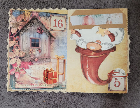 DIN A5 "Adventskalender" - Journal (2) // handgemacht von Betty