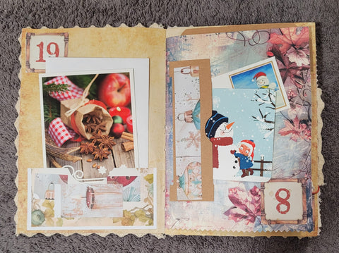 DIN A5 "Adventskalender" - Journal (2) // handgemacht von Betty