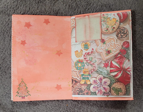 DIN A5 "Weihnachtsjournal" - (1) // handgemacht von Betty