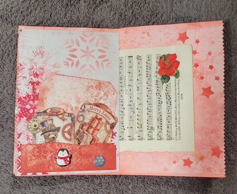 DIN A5 "Weihnachtsjournal" - (1) // handgemacht von Betty