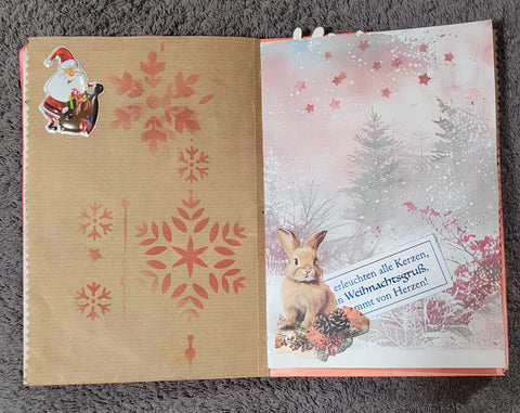 DIN A5 "Weihnachtsjournal" - (2) // handgemacht von Betty