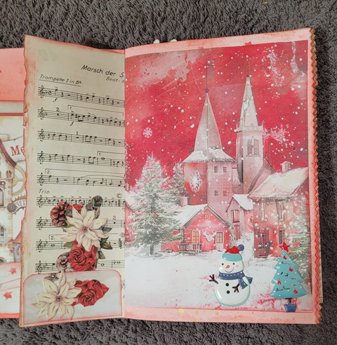 DIN A5 "Weihnachtsjournal" - (2) // handgemacht von Betty