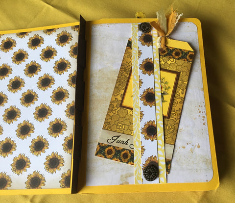 Journal "Sonnenblume 11" // handgemacht von Uta (Streifenhörnchen)