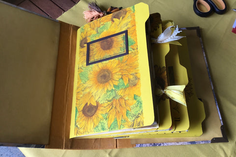 Journal "Sonnenblume 15" // handgemacht von Uta (Streifenhörnchen)