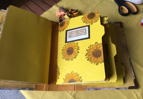 Journal "Sonnenblume 15" // handgemacht von Uta (Streifenhörnchen)