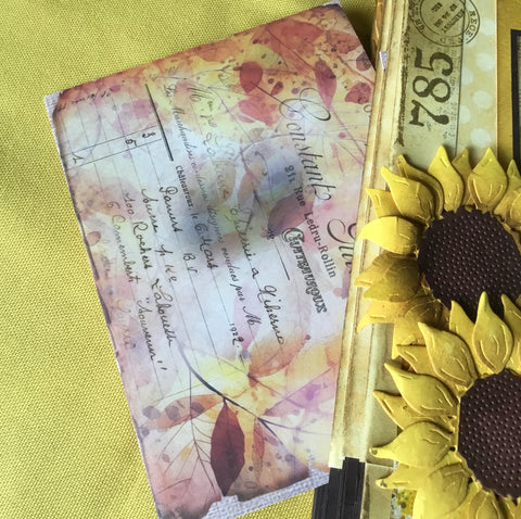 Journal "Sonnenblume 17" // handgemacht von Uta (Streifenhörnchen)