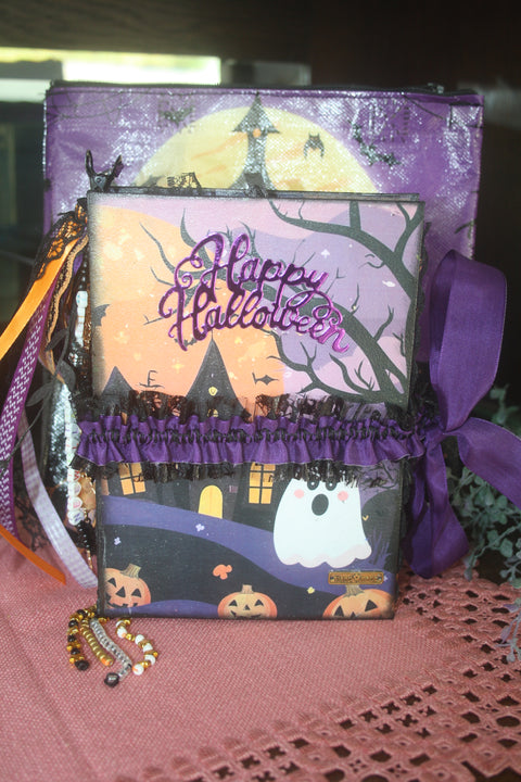 Journal "Happy Halloween" // handgemacht von Beate // 19 cm x 14 cm x 4 cm