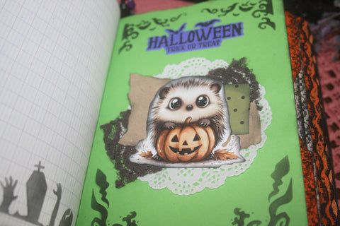 Journal "Happy Halloween" // handgemacht von Beate // 19 cm x 14 cm x 4 cm