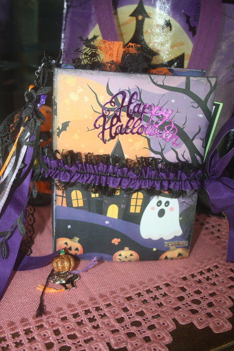 Journal "Happy Halloween" // handgemacht von Beate // 19 cm x 14 cm x 3 cm