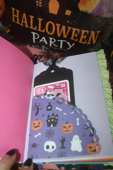 Journal "Happy Halloween" // handgemacht von Beate // 19 cm x 14 cm x 3 cm