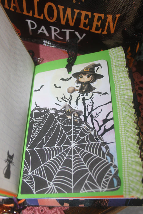 Journal "Happy Halloween" // handgemacht von Beate // 19 cm x 14 cm x 3 cm