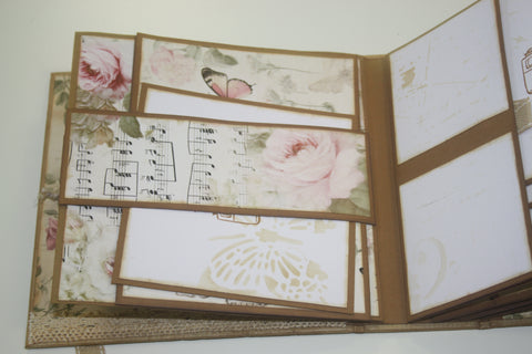 handgemachtes Fotoalbum "Vintage Blumen" // by Lena