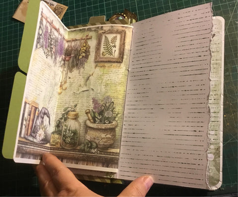 DIN lang Journal "Natur 8" // handgemacht von Uta