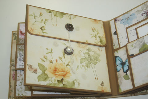 handgemachtes Fotoalbum "Vintage Blumen" // by Lena