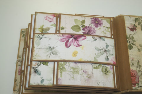 handgemachtes Fotoalbum "Vintage Blumen" // by Lena