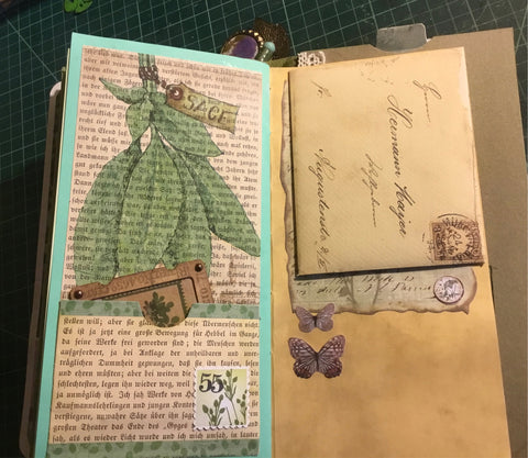 DIN lang Journal "Natur 8" // handgemacht von Uta