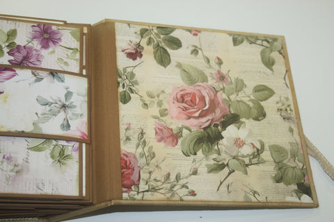 handgemachtes Fotoalbum "Vintage Blumen" // by Lena