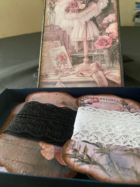 Vintage Spule zum Aufwickeln von Spitze, Garn, Bänder usw. (3) // handgemacht von Beate