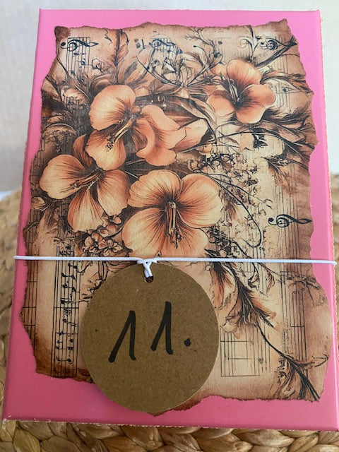 Vintage Geschenkbox mit Nadelkissenglas (11) / handgemacht von Beate